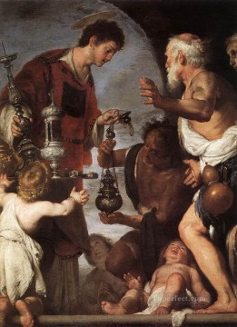 italian Painting - The Charity Of St Lawrence 1639 Italian Baroque Bernardo Strozzi